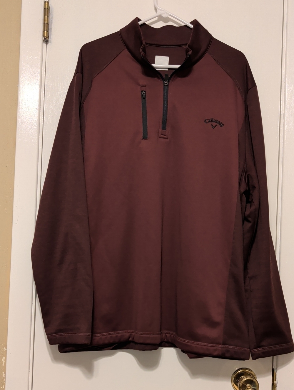 Callaway Burgundy Quarter-Zip Golf Pullover